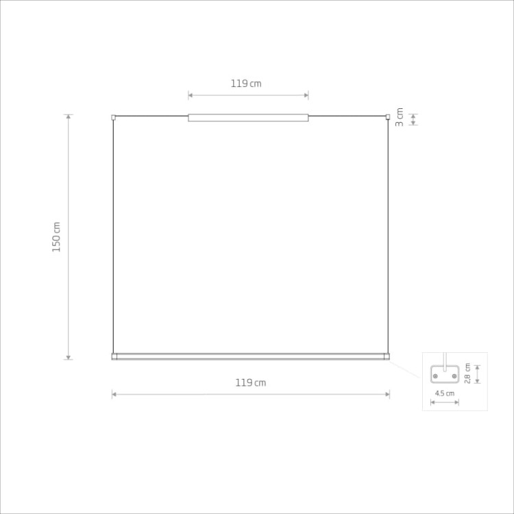 Lampa liniowa wisząca CL H LED PRO BLACK 10691 Nowodvorski Lighting 4000K 119cm Loft nowoczesna sufitowa oświetleniowa zwis do biura nad biurko stół biurowa barwa dzienna neutralna czarna czarny Inspiracje Premium