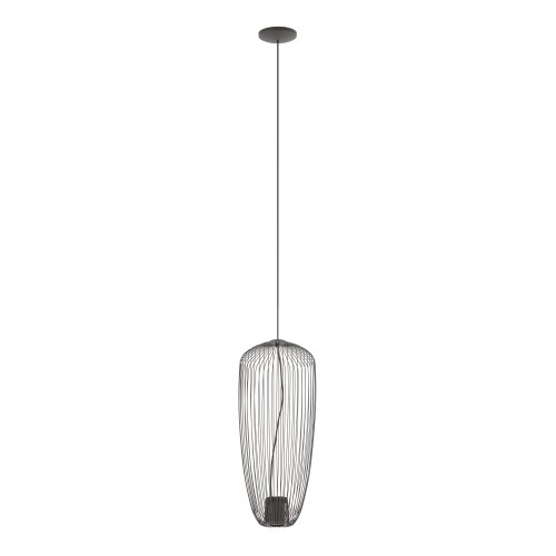 Lampa sufitowa Wisząca PUMPKIN S UMBRA GRAY 11243 Nowodvorski Lighting 1x GU10 z drutów druciana metal metalowa szara szary zwis Inspiracje Premium