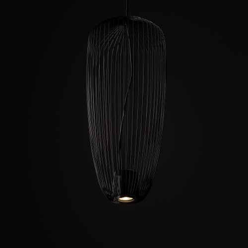 Lampa sufitowa Wisząca PUMPKIN S UMBRA GRAY 11243 Nowodvorski Lighting 1x GU10 z drutów druciana metal metalowa szara szary zwis Inspiracje Premium