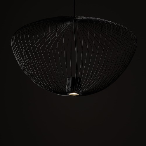 Lampa sufitowa Wisząca PUMPKIN L UMBRA GRAY 11252 Nowodvorski Lighting 1x GU10 z drutów druciana metal metalowa szara szary zwis Inspiracje Premium