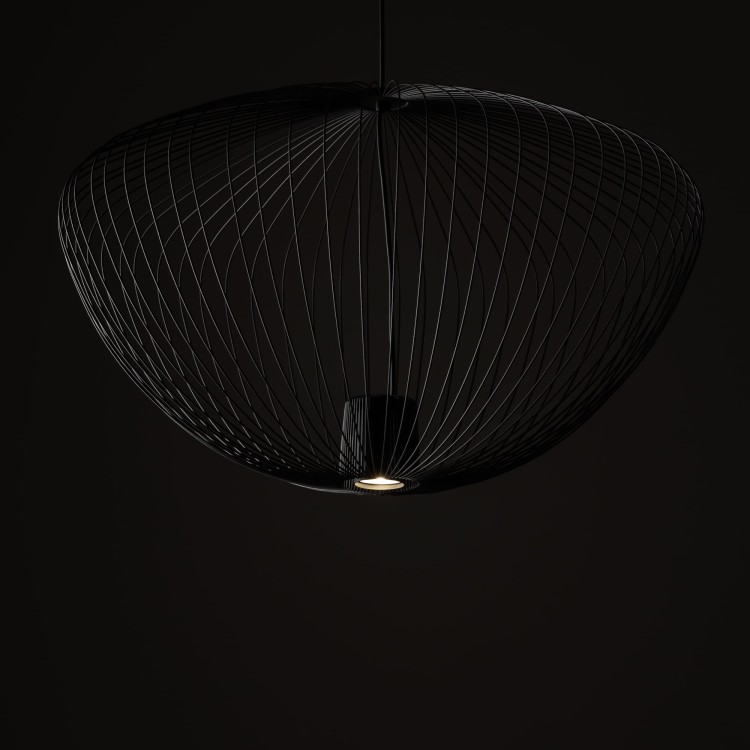 Lampa sufitowa Wisząca PUMPKIN L UMBRA GRAY 11252 Nowodvorski Lighting 1x GU10 z drutów druciana metal metalowa szara szary zwis Inspiracje Premium