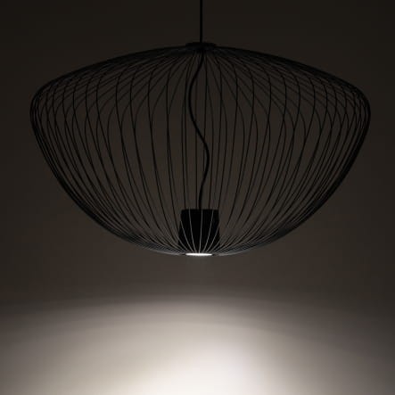 Lampa sufitowa Wisząca PUMPKIN L UMBRA GRAY 11252 Nowodvorski Lighting 1x GU10 z drutów druciana metal metalowa szara szary zwis Inspiracje Premium