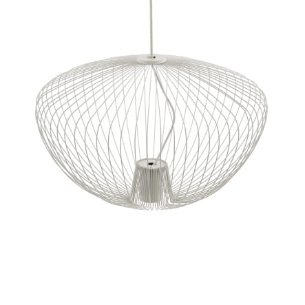 Lampa sufitowa Wisząca PUMPKIN L SILK GRAY 11251 Nowodvorski Lighting 1x GU10 z drutów druciana metal metalowa szara szary zwis Inspiracje Premium
