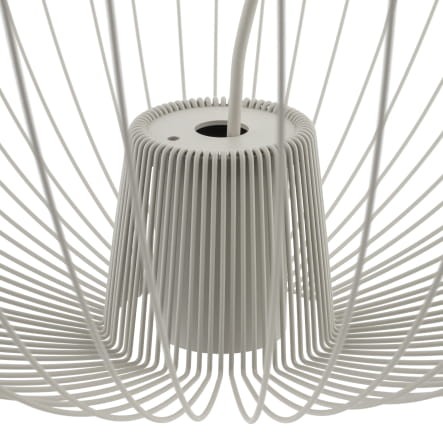 Lampa sufitowa Wisząca PUMPKIN L SILK GRAY 11251 Nowodvorski Lighting 1x GU10 z drutów druciana metal metalowa szara szary zwis Inspiracje Premium