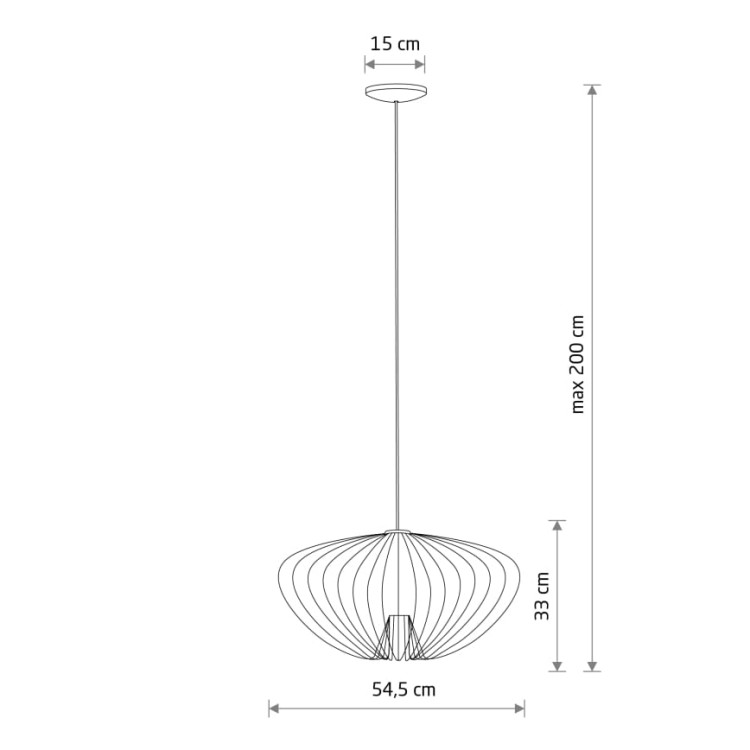 Lampa sufitowa Wisząca PUMPKIN M UMBRA GRAY 11245 Nowodvorski Lighting 1x GU10 z drutów druciana metal metalowa szara szary zwis Inspiracje Premium