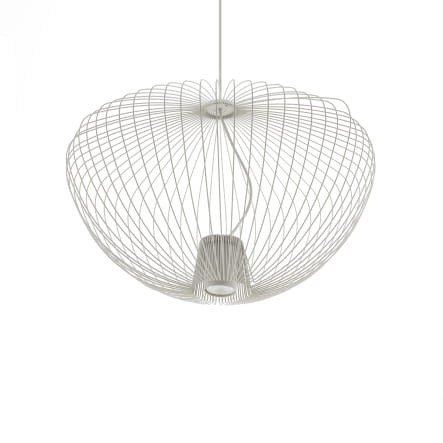 Lampa sufitowa Wisząca PUMPKIN M SILK GRAY 11244 Nowodvorski Lighting 1x GU10 z drutów druciana metal metalowa szara szary zwis Inspiracje Premium