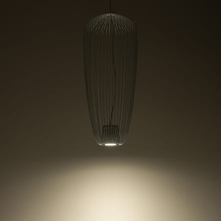 Lampa sufitowa Wisząca PUMPKIN S SILK GRAY 11242 Nowodvorski Lighting 1x GU10 z drutów druciana metal metalowa szara szary zwis Inspiracje Premium