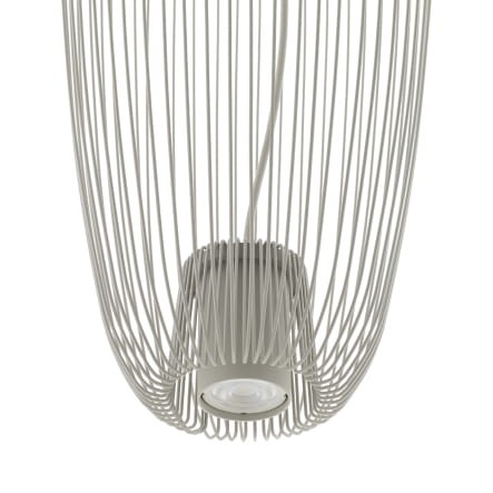 Lampa sufitowa Wisząca PUMPKIN S SILK GRAY 11242 Nowodvorski Lighting 1x GU10 z drutów druciana metal metalowa szara szary zwis Inspiracje Premium