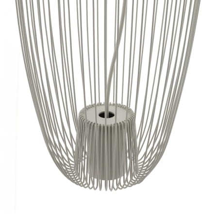 Lampa sufitowa Wisząca PUMPKIN S SILK GRAY 11242 Nowodvorski Lighting 1x GU10 z drutów druciana metal metalowa szara szary zwis Inspiracje Premium