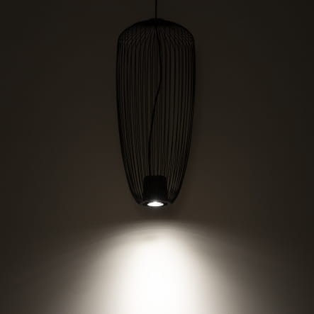 Lampa sufitowa Wisząca PUMPKIN S UMBRA GRAY 11243 Nowodvorski Lighting 1x GU10 z drutów druciana metal metalowa szara szary zwis Inspiracje Premium