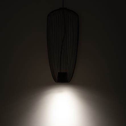 Lampa sufitowa Wisząca PUMPKIN S UMBRA GRAY 11243 Nowodvorski Lighting 1x GU10 z drutów druciana metal metalowa szara szary zwis Inspiracje Premium