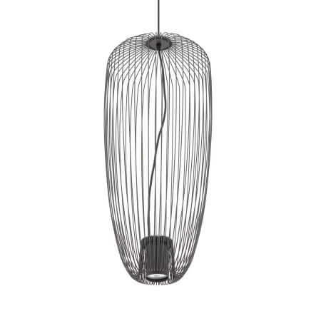 Lampa sufitowa Wisząca PUMPKIN S UMBRA GRAY 11243 Nowodvorski Lighting 1x GU10 z drutów druciana metal metalowa szara szary zwis Inspiracje Premium