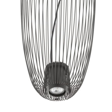 Lampa sufitowa Wisząca PUMPKIN S UMBRA GRAY 11243 Nowodvorski Lighting 1x GU10 z drutów druciana metal metalowa szara szary zwis Inspiracje Premium