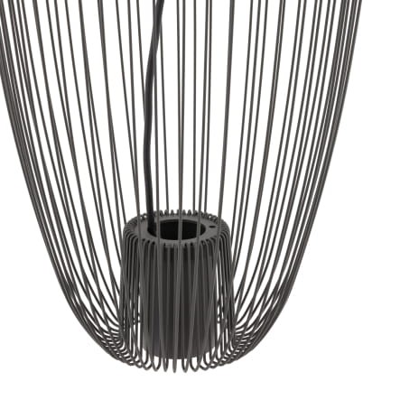 Lampa sufitowa Wisząca PUMPKIN S UMBRA GRAY 11243 Nowodvorski Lighting 1x GU10 z drutów druciana metal metalowa szara szary zwis Inspiracje Premium