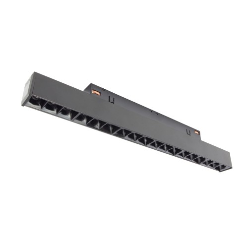 Oprawa Liniowa Lampa Raster LED 33cm 18W do Szynoprzewodu Szyny niskonapięciowy System SHIFT BASIC GRID M WLD+70011WW WOJNAROWSKI Lighting 3000K Loft nowoczesna sufitowy ścienny oświetlenie szynowe listwa natynkowa podtynkowa 48V czarna Inspiracje Premium