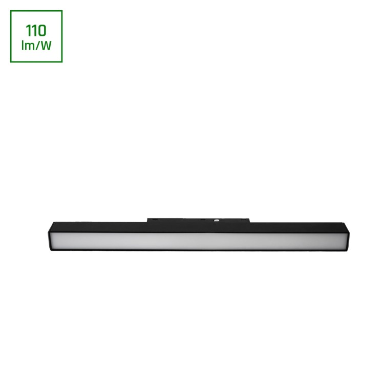 Oprawa Liniowa Lampa LED 30cm 10W do Szynoprzewodu Szyny niskonapięciowy System SHIFT BASIC LINE S WLD+70006WW WOJNAROWSKI Lighting 3000K Loft nowoczesna sufitowy ścienny oświetlenie szynowe listwa natynkowa podtynkowa 48V czarna Inspiracje Premium