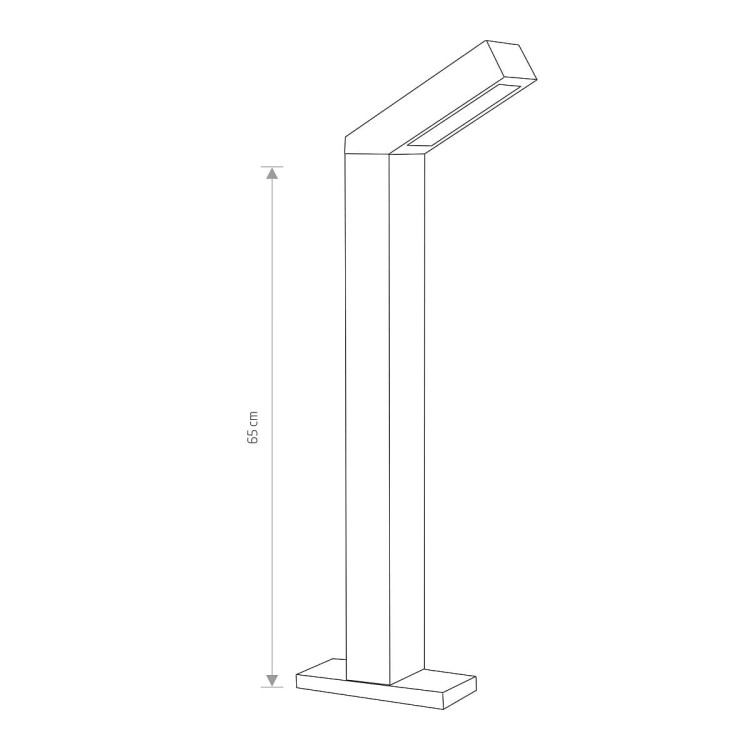 Lampa Stojąca Ogrodowa LHOTSE LED 4448 NOWODVORSKI Lighting 9W IP54 zewnętrzna elektryczna do oświetlenia ścieżki drogi podjazdu grafitowa Inspiracje Premium