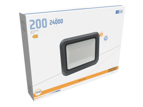 Naświetlacz LED HELI 200W CW LED3-NL-HELI-200W-CW ANLUX 6400K zimna biel