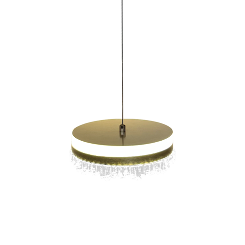 Lampa sufitowa wisząca okrąg koło Industrialna Loft PRECIOSA 25W LED ML0998 Milagro 4000K nowoczesna oprawa oświetleniowa okrągła metal żyrandol złoty złota zwis Inspiracje Premium