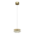 Lampa sufitowa wisząca okrąg koło Industrialna Loft PRECIOSA 25W LED ML0998 Milagro 4000K nowoczesna oprawa oświetleniowa okrągła metal żyrandol złoty złota zwis Inspiracje Premium
