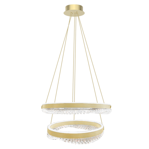 Lampa sufitowa wisząca okrąg koło Industrialna Loft PRECIOSA 85W LED ML1000 Milagro 4000K nowoczesna oprawa oświetleniowa okrągła metal żyrandol złoty złota zwis Inspiracje Premium