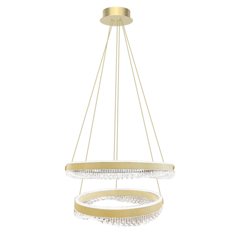Lampa sufitowa wisząca okrąg koło Industrialna Loft PRECIOSA 85W LED ML1000 Milagro 4000K nowoczesna oprawa oświetleniowa okrągła metal żyrandol złoty złota zwis Inspiracje Premium