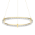 Lampa sufitowa wisząca okrąg koło Industrialna Loft ELEGANCE 36W LED ML0996 Milagro 4000K nowoczesna oprawa oświetleniowa okrągła metal żyrandol złoty złota zwis Inspiracje Premium