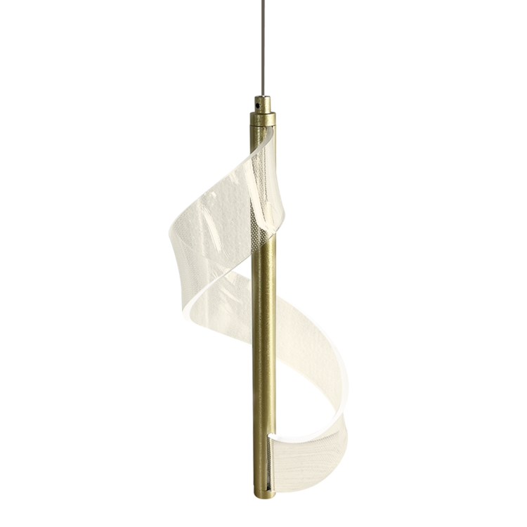 Lampa sufitowa wisząca LARGO 10W LED ML1041 Milagro nowoczesna oprawa oświetleniowa metal żyrandol akryl złota złoty zwis Inspiracje Premium