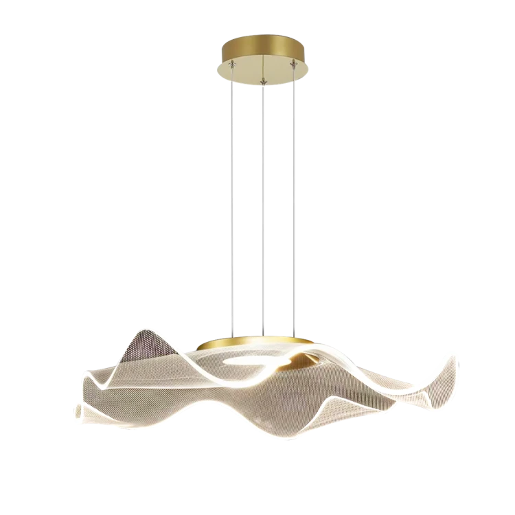 Lampa sufitowa wisząca LARGO 16W LED ML1042 Milagro nowoczesna oprawa oświetleniowa metal żyrandol akryl złota złoty zwis Inspiracje Premium