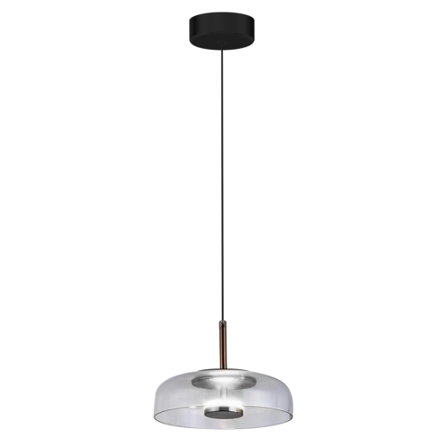 Lampa sufitowa wisząca VETRO CLEAR 6W LED ML1044 Milagro nowoczesna oprawa oświetleniowa metal szkło transparentna zwis Inspiracje Premium