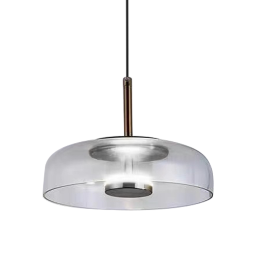 Lampa sufitowa wisząca VETRO CLEAR 6W LED ML1044 Milagro nowoczesna oprawa oświetleniowa metal szkło transparentna zwis Inspiracje Premium
