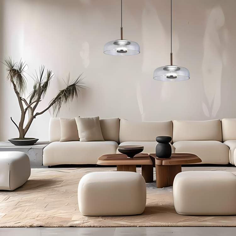 Lampa sufitowa wisząca VETRO CLEAR 6W LED ML1044 Milagro nowoczesna oprawa oświetleniowa metal szkło transparentna zwis Inspiracje Premium