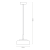 Lampa sufitowa wisząca VETRO AMBER 6W LED ML1045 Milagro nowoczesna oprawa oświetleniowa metal szkło amber bursztynowa zwis Inspiracje Premium