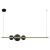 Lampa sufitowa wisząca listwa KUGEL 30W LED ML0982 Milagro 120cm nowoczesna oprawa oświetleniowa metal czarny czarna zwis Inspiracje Premium