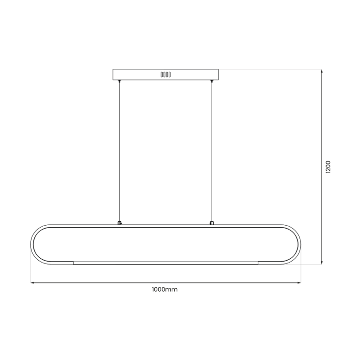 Lampa sufitowa wisząca FRAME 42W LED ML1046 Milagro 4000K nowoczesna oprawa oświetleniowa wyginana metal żyrandol czarny czarna zwis Inspiracje Premium