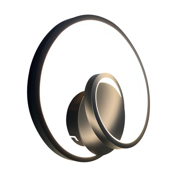 Lampa ścienna Kinkiet LUCERO BLACK 13W LED ML1049 Milagro nowoczesna oprawa oświetleniowa metal czarna czarny pojedynczy Inspiracje Premium