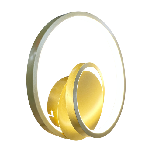 Lampa ścienna Kinkiet LUCERO GOLD 13W LED ML1050 Milagro nowoczesna oprawa oświetleniowa metal złota złoty pojedynczy Inspiracje Premium