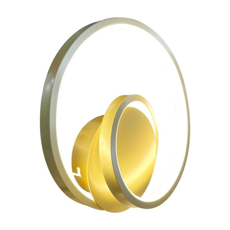 Lampa ścienna Kinkiet LUCERO GOLD 13W LED ML1050 Milagro nowoczesna oprawa oświetleniowa metal złota złoty pojedynczy Inspiracje Premium