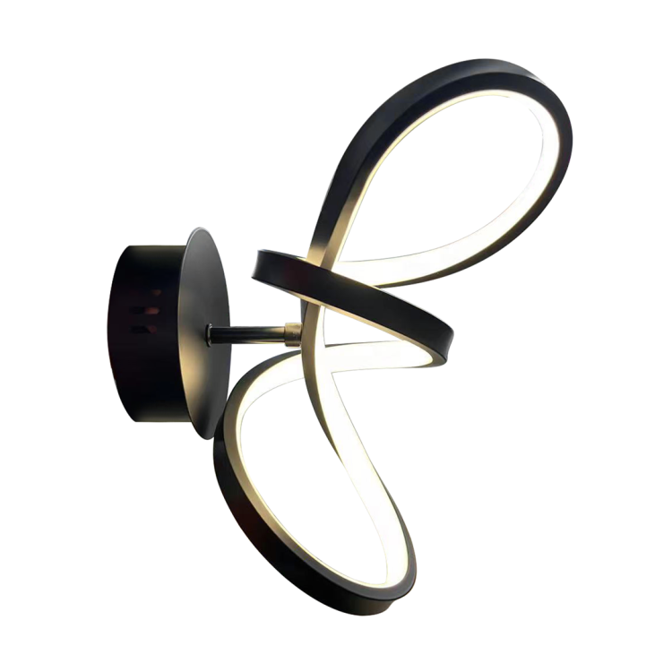 Lampa ścienna Kinkiet TESORO BLACK 15W LED ML1052 Milagro nowoczesna oprawa oświetleniowa metal czarna czarny pojedynczy Inspiracje Premium