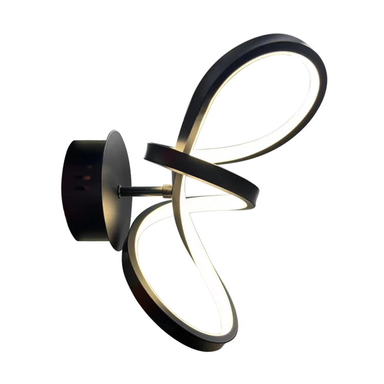 Lampa ścienna Kinkiet TESORO BLACK 15W LED ML1052 Milagro nowoczesna oprawa oświetleniowa metal czarna czarny pojedynczy Inspiracje Premium