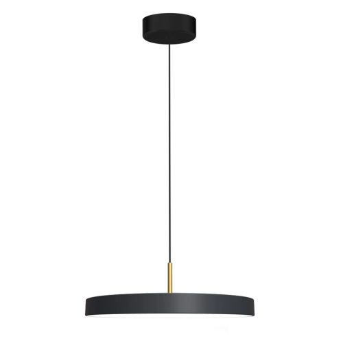 Lampa sufitowa wisząca DISC 38W LED ML1065 Milagro 4000K nowoczesna oprawa oświetleniowa metal żyrandol do kuchni salonu nad stół czarny czarna zwis Inspiracje Premium