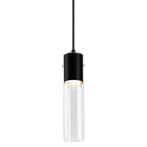 Lampa sufitowa wisząca RICKY Czarny 1xGU10 ML1088 Milagro GU10 oświetleniowa żyrandol nowoczesna metal szkło do Kuchni Jadalni nad stół blat wyspę czarna pojedyncza Inspiracje Premium