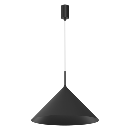 Lampa sufitowa wisząca CAPITAL BLACK 1xGX53 MLP0952 Milagro 46cm GX53 oświetleniowa żyrandol nowoczesna metal do Kuchni Jadalni nad stół blat wyspę czarna czarny pojedyncza Inspiracje Premium
