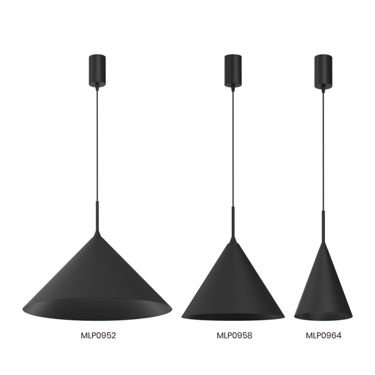 Lampa sufitowa wisząca CAPITAL BLACK 1xGX53 MLP0952 Milagro 46cm GX53 oświetleniowa żyrandol nowoczesna metal do Kuchni Jadalni nad stół blat wyspę czarna czarny pojedyncza Inspiracje Premium