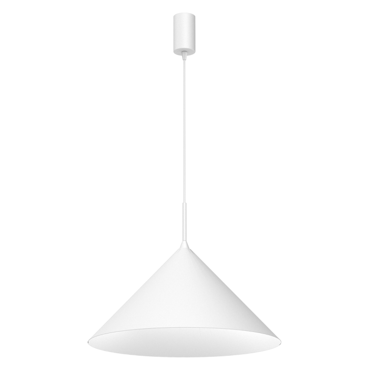 Lampa sufitowa wisząca CAPITAL WHITE 1xGX53 MLP0953 Milagro 46cm GX53 oświetleniowa żyrandol nowoczesna metal do Kuchni Jadalni nad stół blat wyspę biała biały pojedyncza Inspiracje Premium
