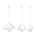 Lampa sufitowa wisząca CAPITAL WHITE 1xGX53 MLP0953 Milagro 46cm GX53 oświetleniowa żyrandol nowoczesna metal do Kuchni Jadalni nad stół blat wyspę biała biały pojedyncza Inspiracje Premium