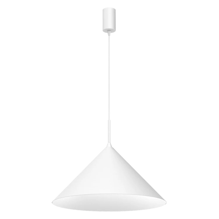 Lampa sufitowa wisząca CAPITAL WHITE 1xGX53 MLP0953 Milagro 46cm GX53 oświetleniowa żyrandol nowoczesna metal do Kuchni Jadalni nad stół blat wyspę biała biały pojedyncza Inspiracje Premium