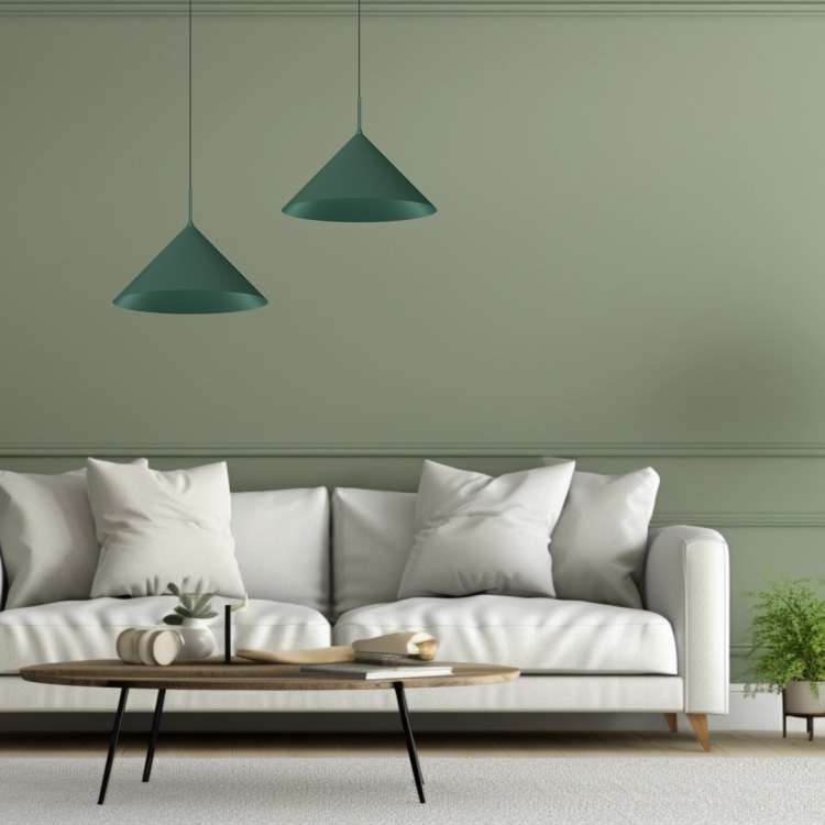 Lampa sufitowa wisząca CAPITAL GREEN 1xGX53 MLP0955 Milagro 46cm GX53 oświetleniowa żyrandol nowoczesna metal do Kuchni Jadalni nad stół blat wyspę butelkowa zieleń zielona zielony pojedyncza Inspiracje Premium