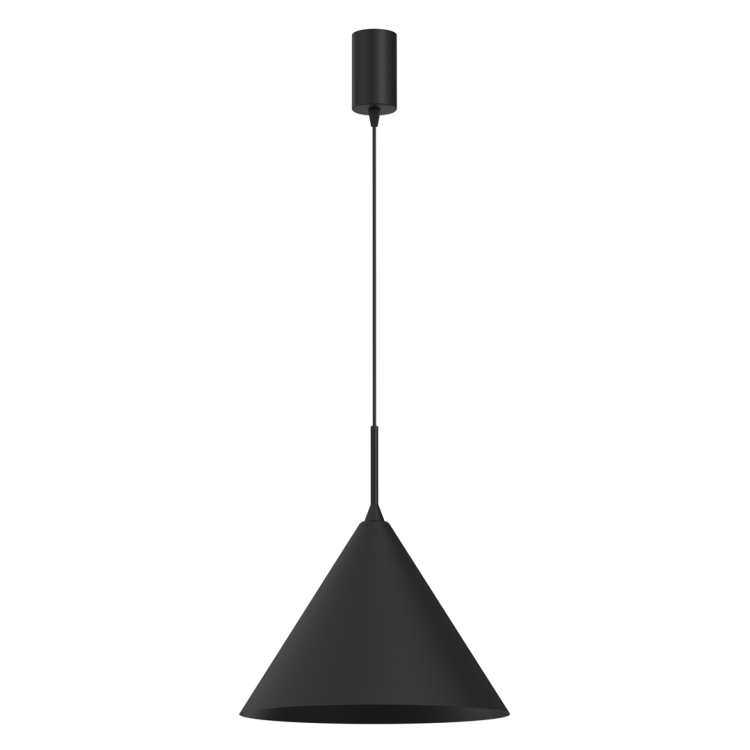 Lampa sufitowa wisząca CAPITAL BLACK 1xGX53 MLP0958 Milagro 32cm GX53 oświetleniowa żyrandol nowoczesna metal do Kuchni Jadalni nad stół blat wyspę czarna czarny pojedyncza Inspiracje Premium