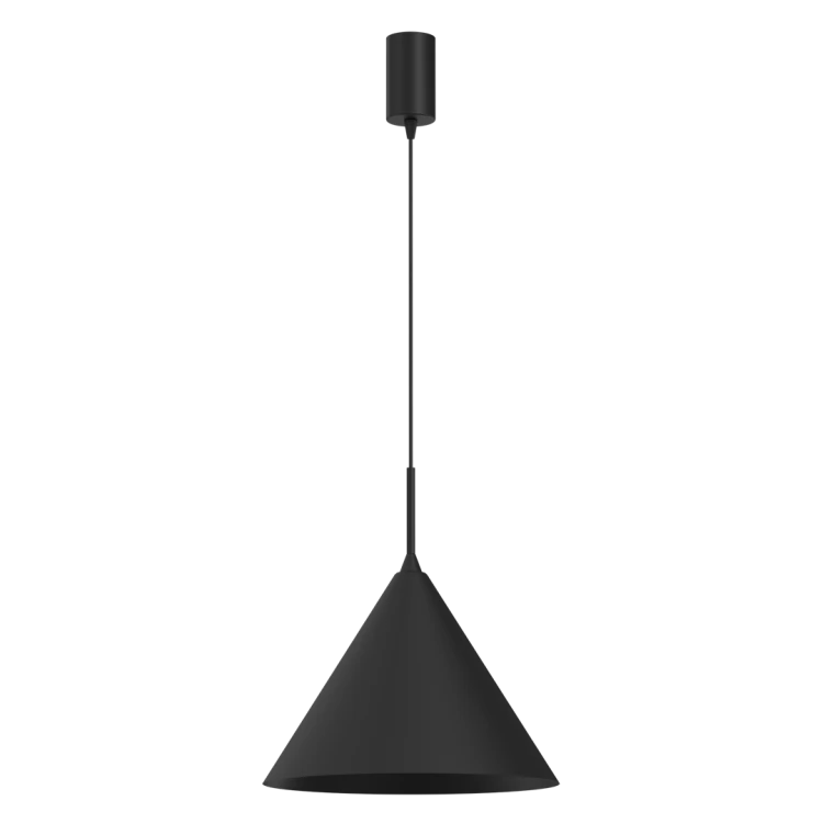 Lampa sufitowa wisząca CAPITAL BLACK 1xGX53 MLP0958 Milagro 32cm GX53 oświetleniowa żyrandol nowoczesna metal do Kuchni Jadalni nad stół blat wyspę czarna czarny pojedyncza Inspiracje Premium